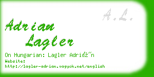 adrian lagler business card